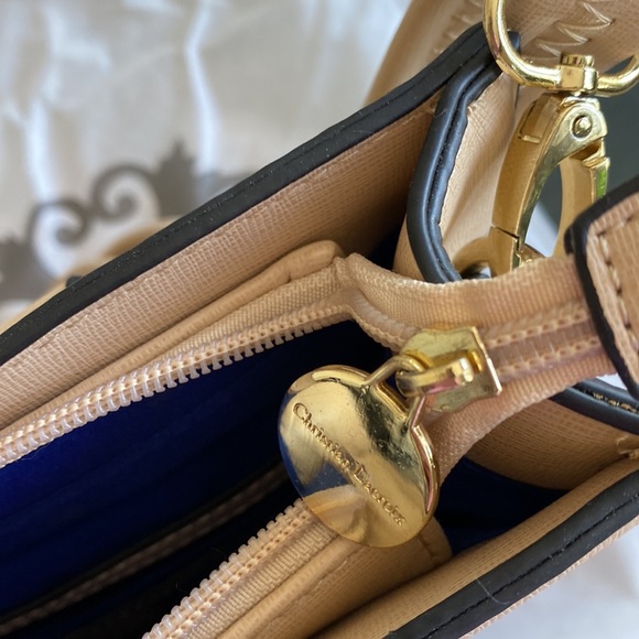 Christian LaCroix tan leather bag tan, vintage - ish never used. - Picture 6 of 8